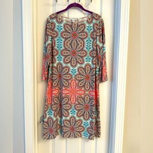 London Times short 3/4 sleeve dress